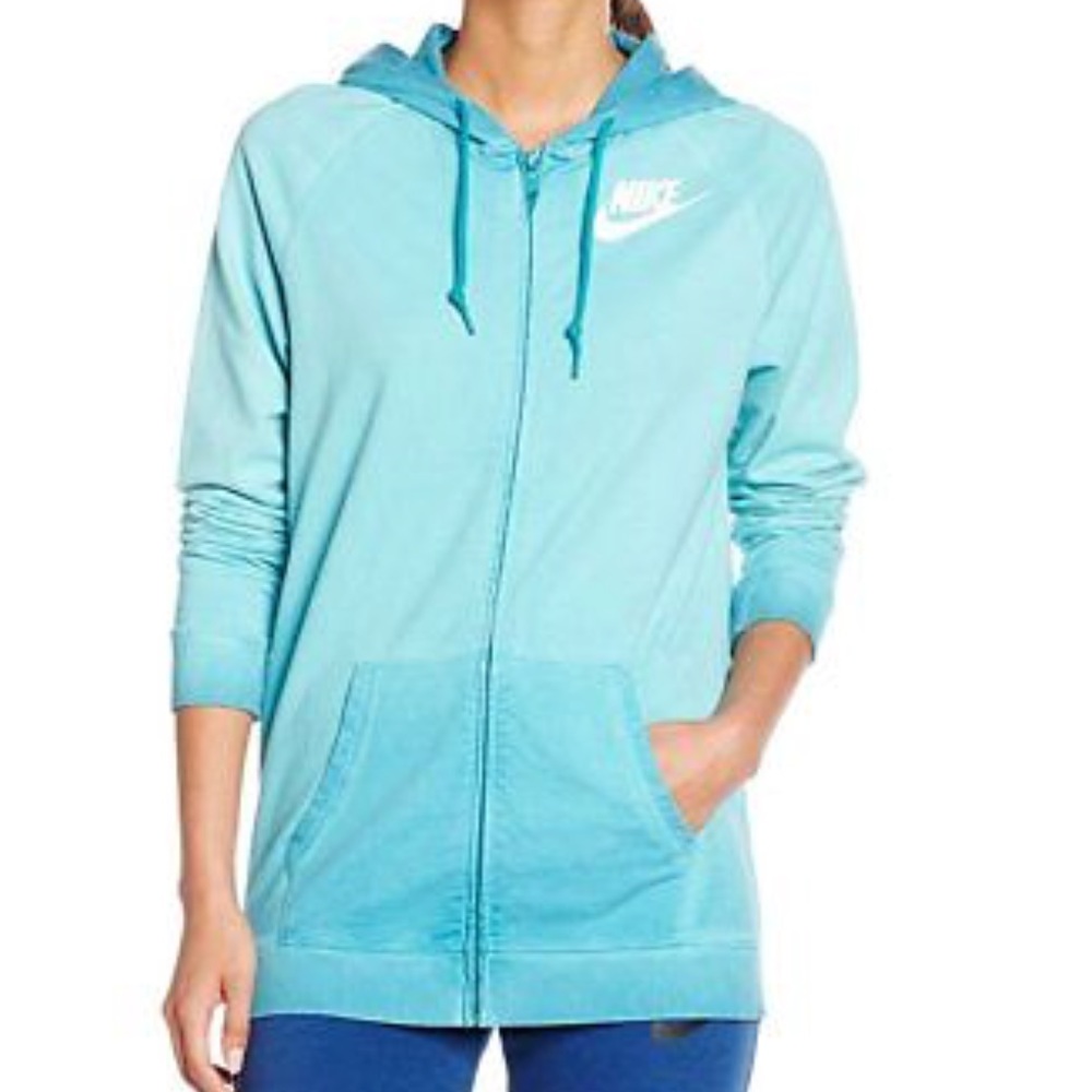 Nike blue vintage ombre hoodie